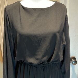 NWT Flying Tomato Dress Lined Sheer Black Mini LRG Polyester Long Sleeve​